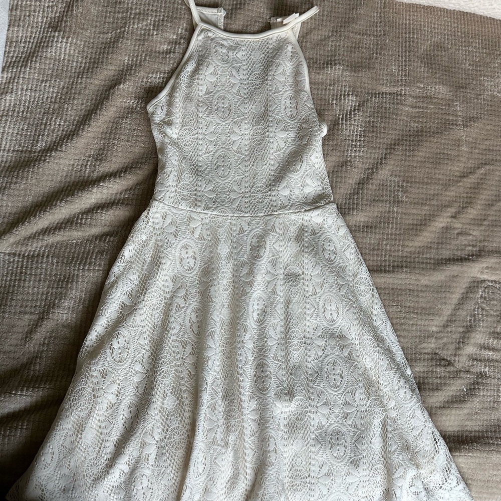 Cream lace dress